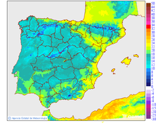 Maximum temperatures