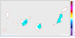 Variaci de les temperatures mnimes respecte al dia anterior