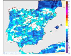 Variacin das temperaturas mnimas respecto ao da anterior