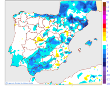Variaci de les temperatures mnimes respecte al dia anterior