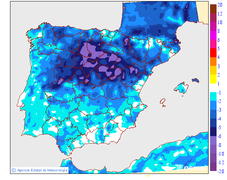 Variaci de les temperatures mnimes respecte al dia anterior