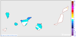 Minimum temperatures variation regarding the day before