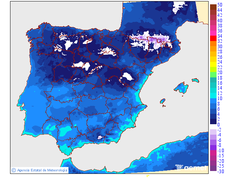Minimum temperatures for tomorrow in the Peninsula and Balearic Islands