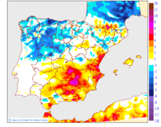 Variaci de les temperatures mnimes respecte al dia anterior