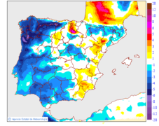 Variaci� de les temperatures m�ximes respecte al dia anterior