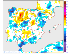 Variaci de les temperatures mnimes respecte al dia anterior