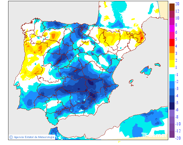 Variaci de les temperatures mximes respecte al dia anterior