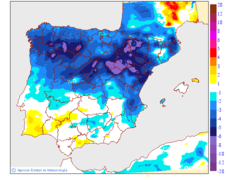 Variation des temp�ratures maximales par rapport au jour pr�c�dent