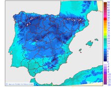 Maximum temperatures for tomorrow in the Peninsula and Balearic Islands
