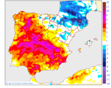 Variation des temp�ratures minimales par rapport au jour pr�c�dent