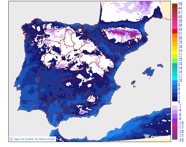 Temperaturas m�nimas