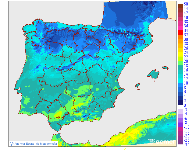 Temperaturas m�ximas