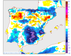 Variaci�n das temperaturas m�ximas respecto ao d�a anterior