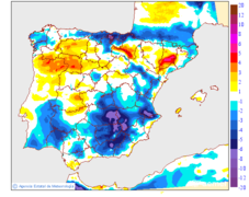 Variaci�n de las temperaturas m�ximas respecto al d�a anterior