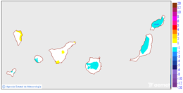 Variaci� de les temperatures m�nimes respecte al dia anterior