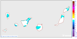Minimum temperatures variation regarding the day before