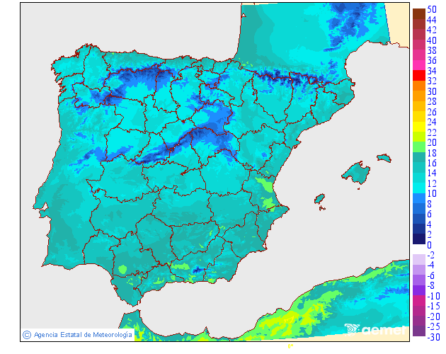 Temperaturas m�ximas