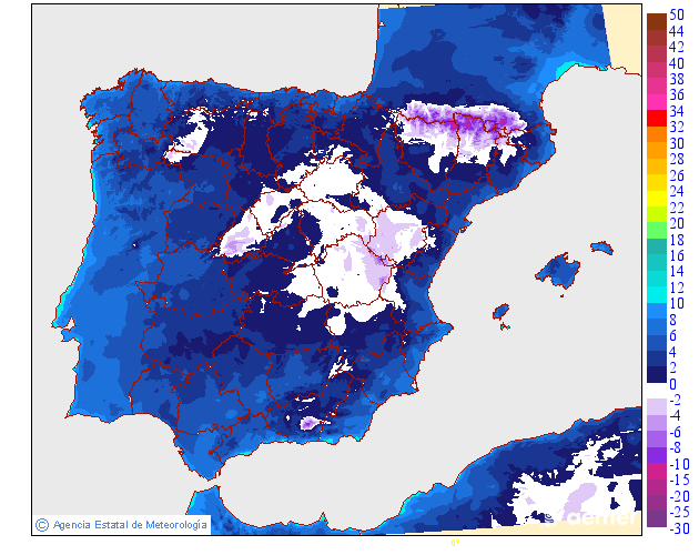 Temperatures m�nimes