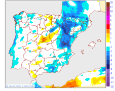 Variation des temp�ratures maximales par rapport au jour pr�c�dent