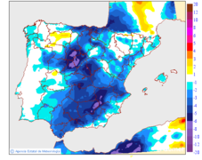 Variaci� de les temperatures m�ximes respecte al dia anterior