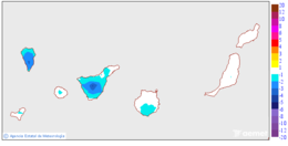 Variaci�n de las temperaturas m�nimas respecto al d�a anterior