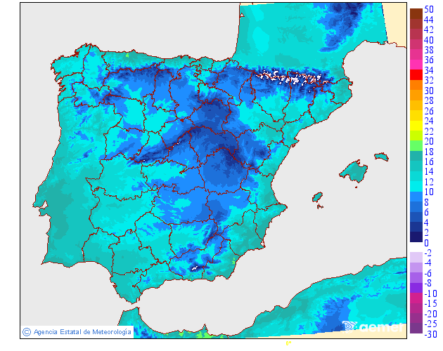 Temperaturas m�ximas