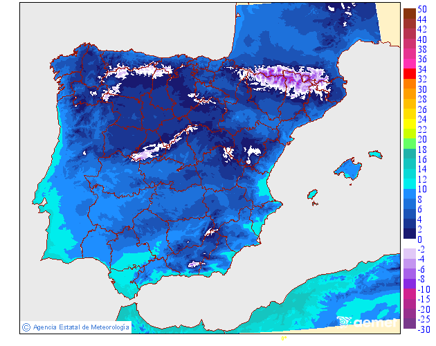 Temperaturas m�nimas