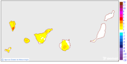 Minimum temperatures variation regarding the day before
