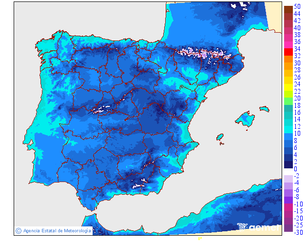 Temperatures m�nimes