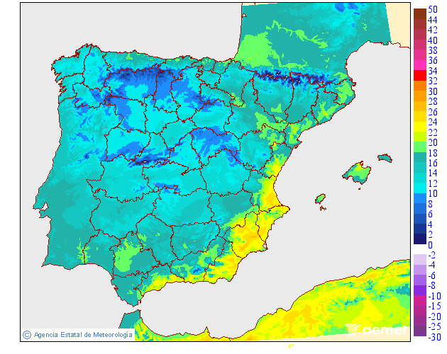 Temperaturas m�ximas