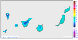 Minimum temperatures for the day after tomorrow in the Canary Islands