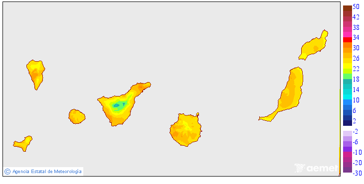 Temperaturas m�ximas
