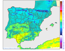 Maximum temperatures