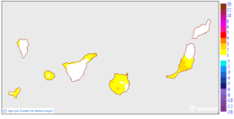 Variaci� de les temperatures m�nimes respecte al dia anterior