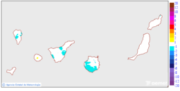 Variaci� de les temperatures m�nimes respecte al dia anterior