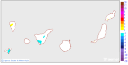 Variation des temp�ratures maximales par rapport au jour pr�c�dent