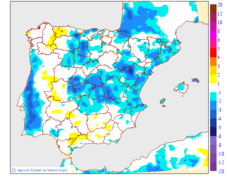 Variation des temp�ratures minimales par rapport au jour pr�c�dent