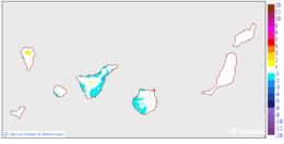 Variaci�n de las temperaturas m�nimas respecto al d�a anterior