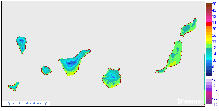 Temperaturas m�ximas