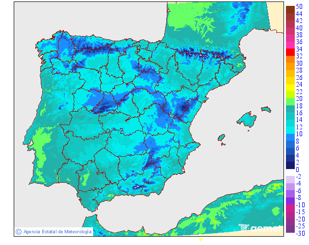 Temperaturas m�ximas