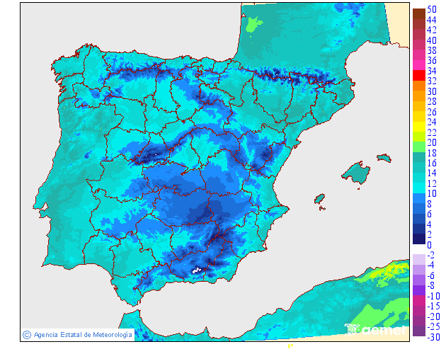 Temperaturas m�ximas
