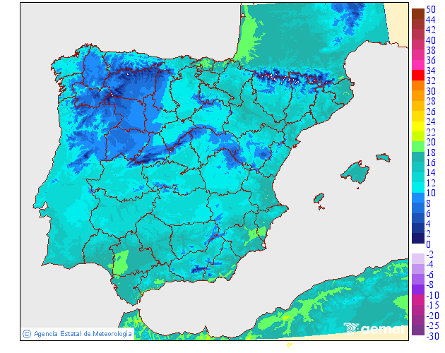Temperaturas m�ximas