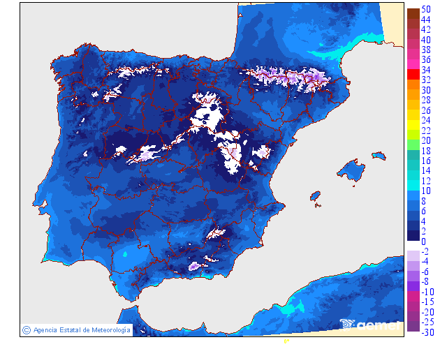 Temperaturas m�nimas