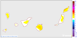 Tenperatura maximoen aldaketa aurreko egunarekiko