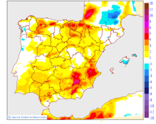 Tenperatura maximoen aldaketa aurreko egunarekiko
