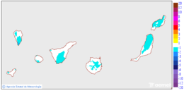 Variaci�n de las temperaturas m�nimas respecto al d�a anterior