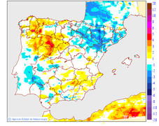 Variaci� de les temperatures m�nimes respecte al dia anterior