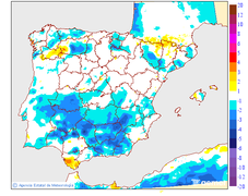 Tenperatura minimoen aldaketa aurreko egunarekiko