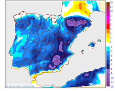 Variation des temp�ratures maximales par rapport au jour pr�c�dent