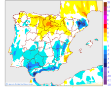 Variation des temp�ratures maximales par rapport au jour pr�c�dent